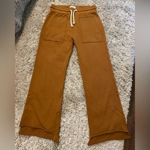 Mate the Label Rust Terry Wide Leg Lounge Pants